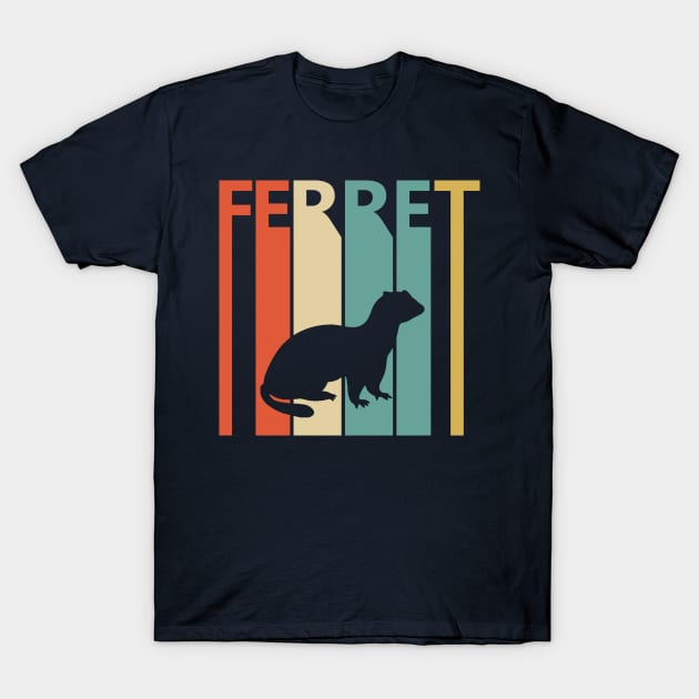 Vintage 1980s Ferret Animal Pet Owner Gift T-Shirt by GWENT